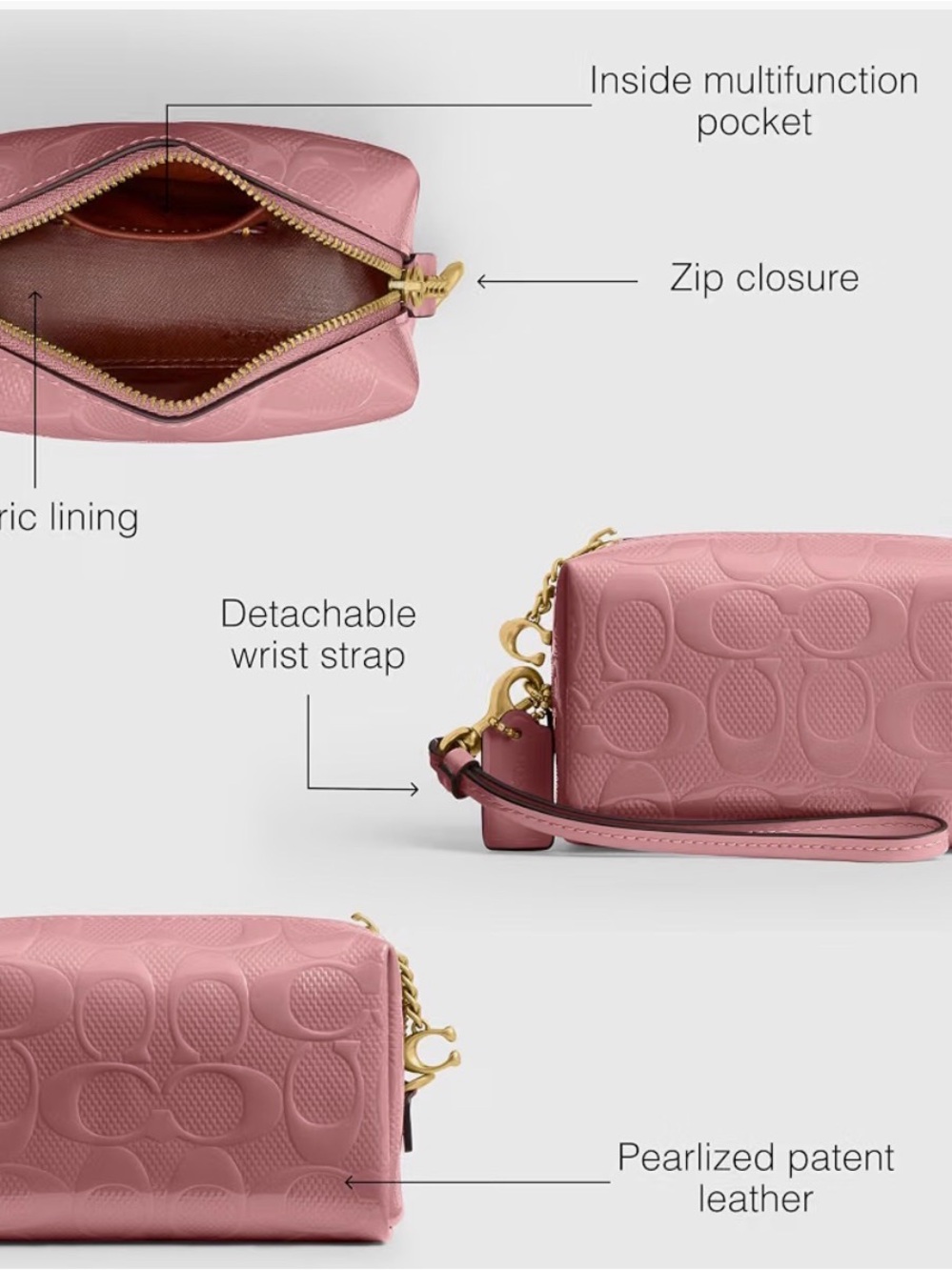 Coach Mini Cosmetic Pouch - Picture 7 of 7